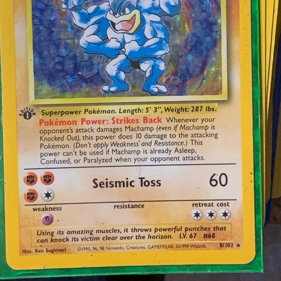 Pokémon Machamp  card first edition - Picture 2 of 2